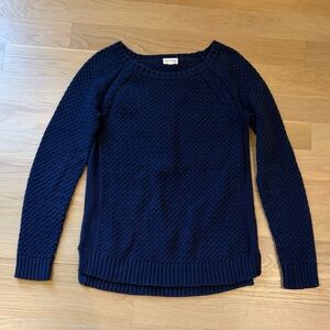 Maison Jules Textured Navy Sweater